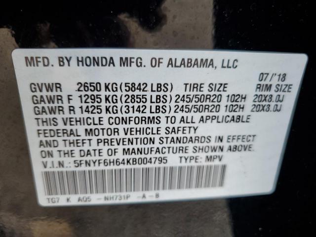 Honda Pilot Touring Image 11