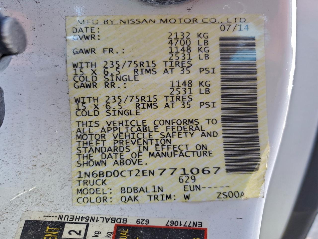 Nissan Frontier S Image 12