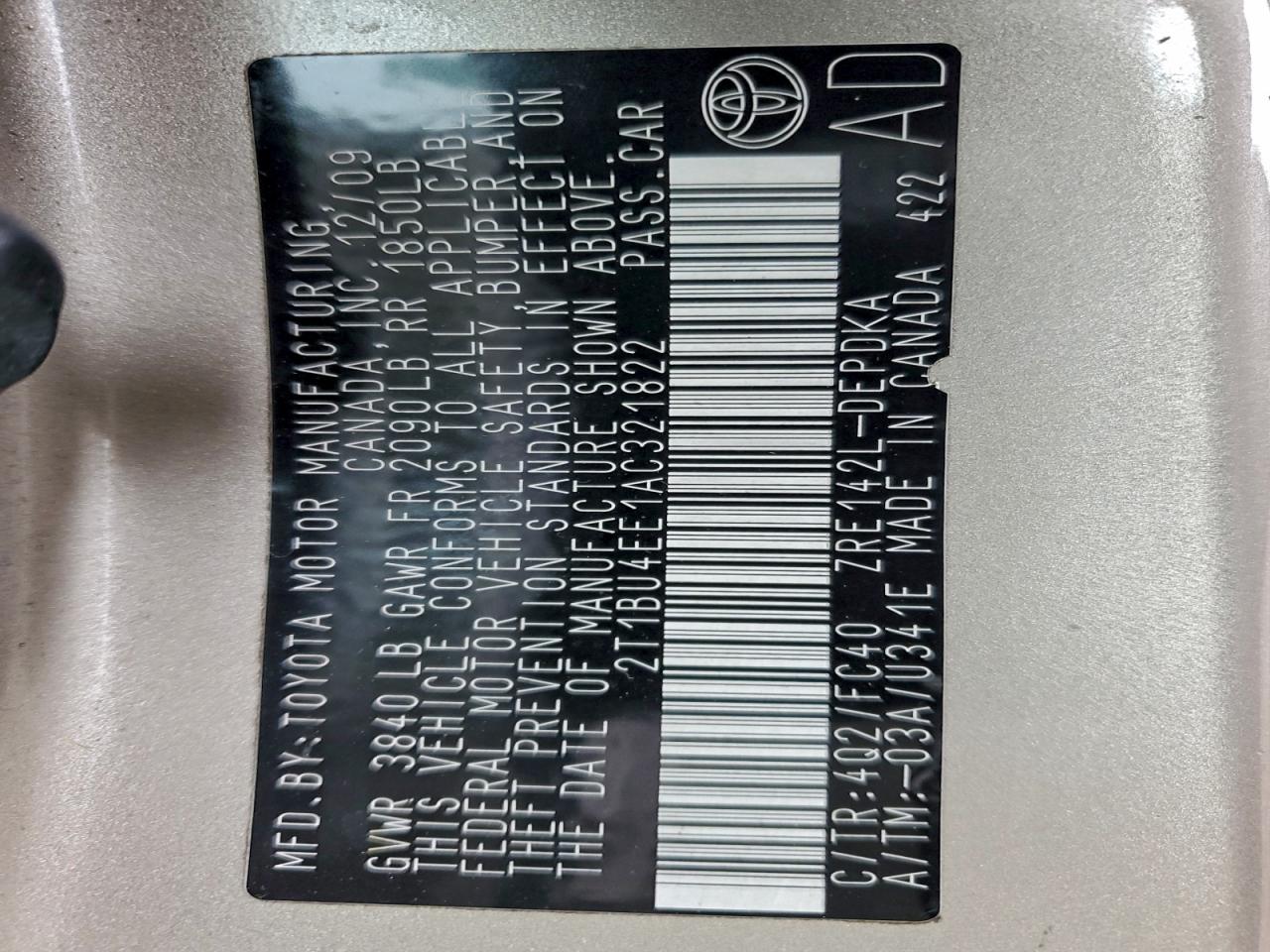 Toyota Corolla Base Image 8