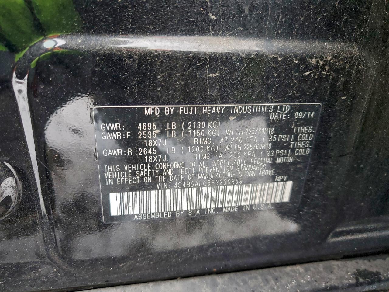 Subaru Outback 2.5i Limited Image 6