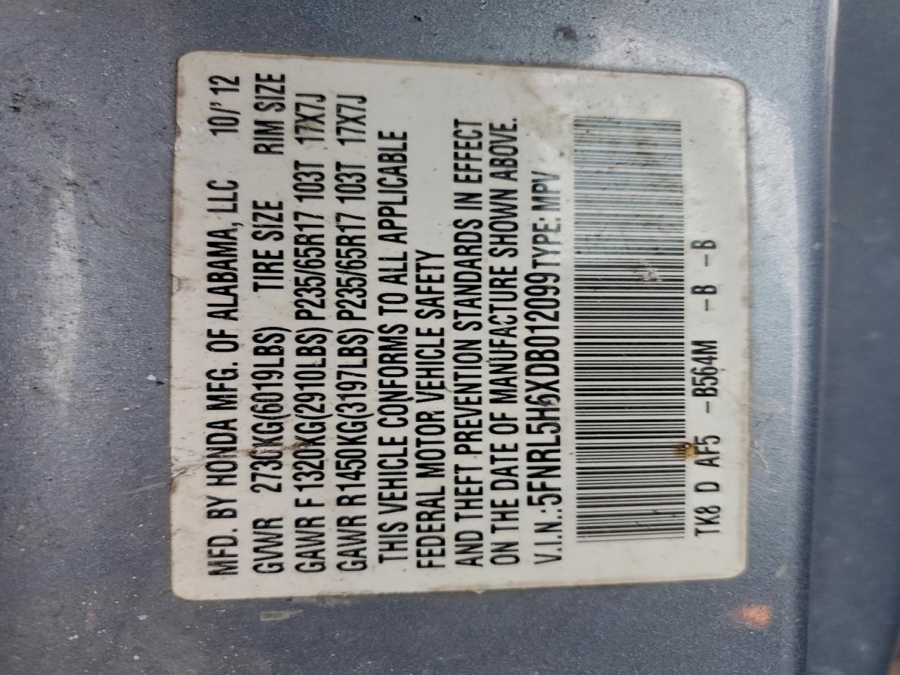 Honda Odyssey Exl Image 12