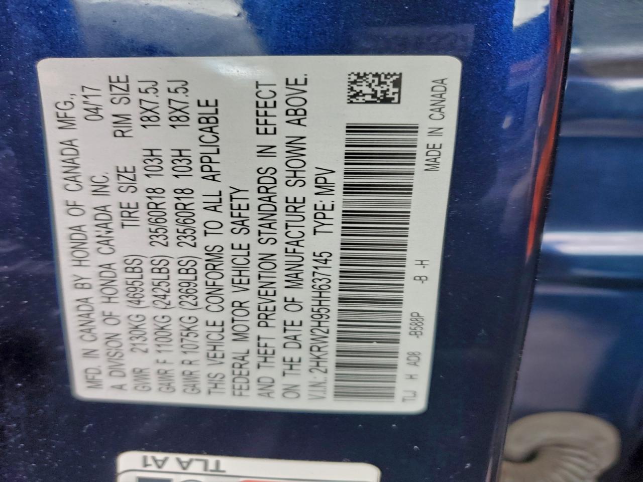 Honda Crv Touring Image 3