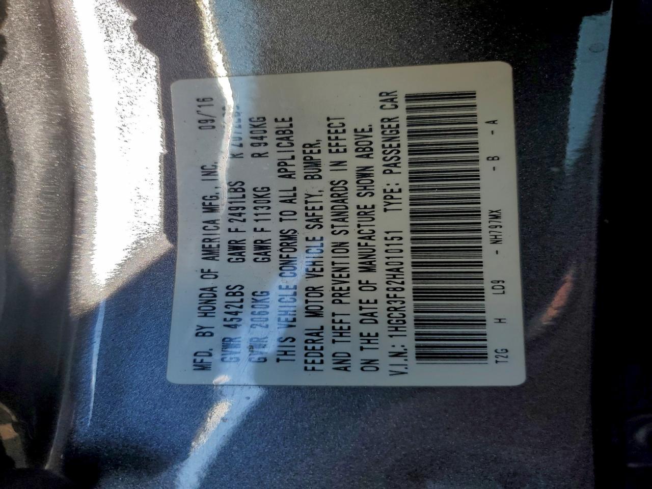 Honda Accord Exl Image 8