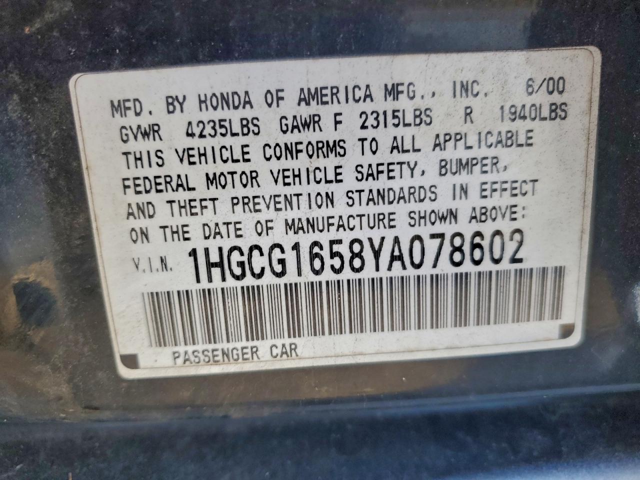 Honda Accord Ex Image 12