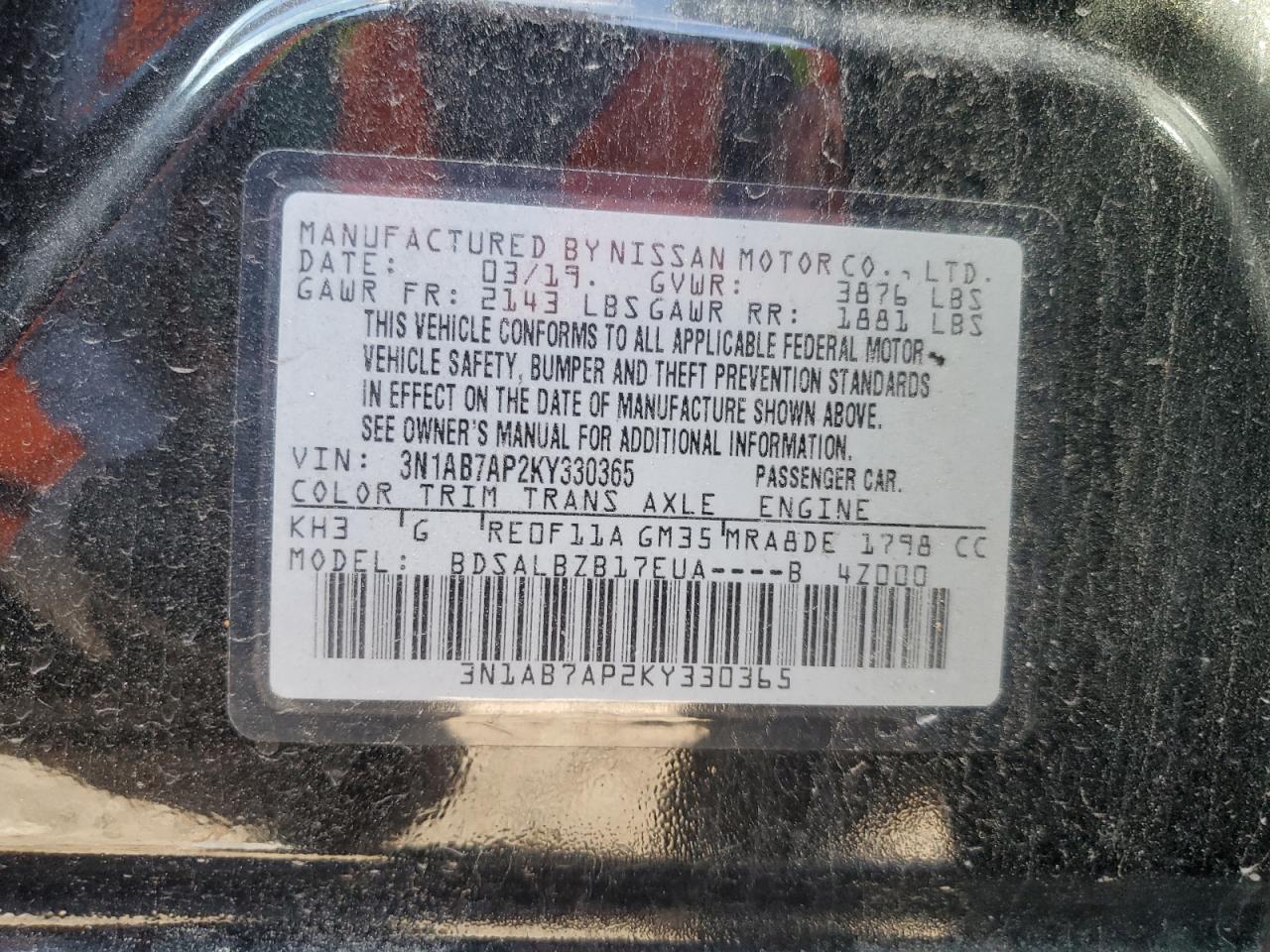 Nissan Sentra S Image 2