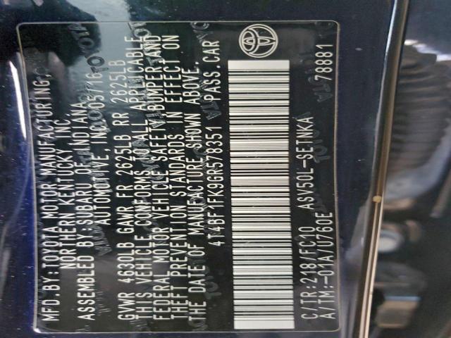 Toyota Camry Le Image 11