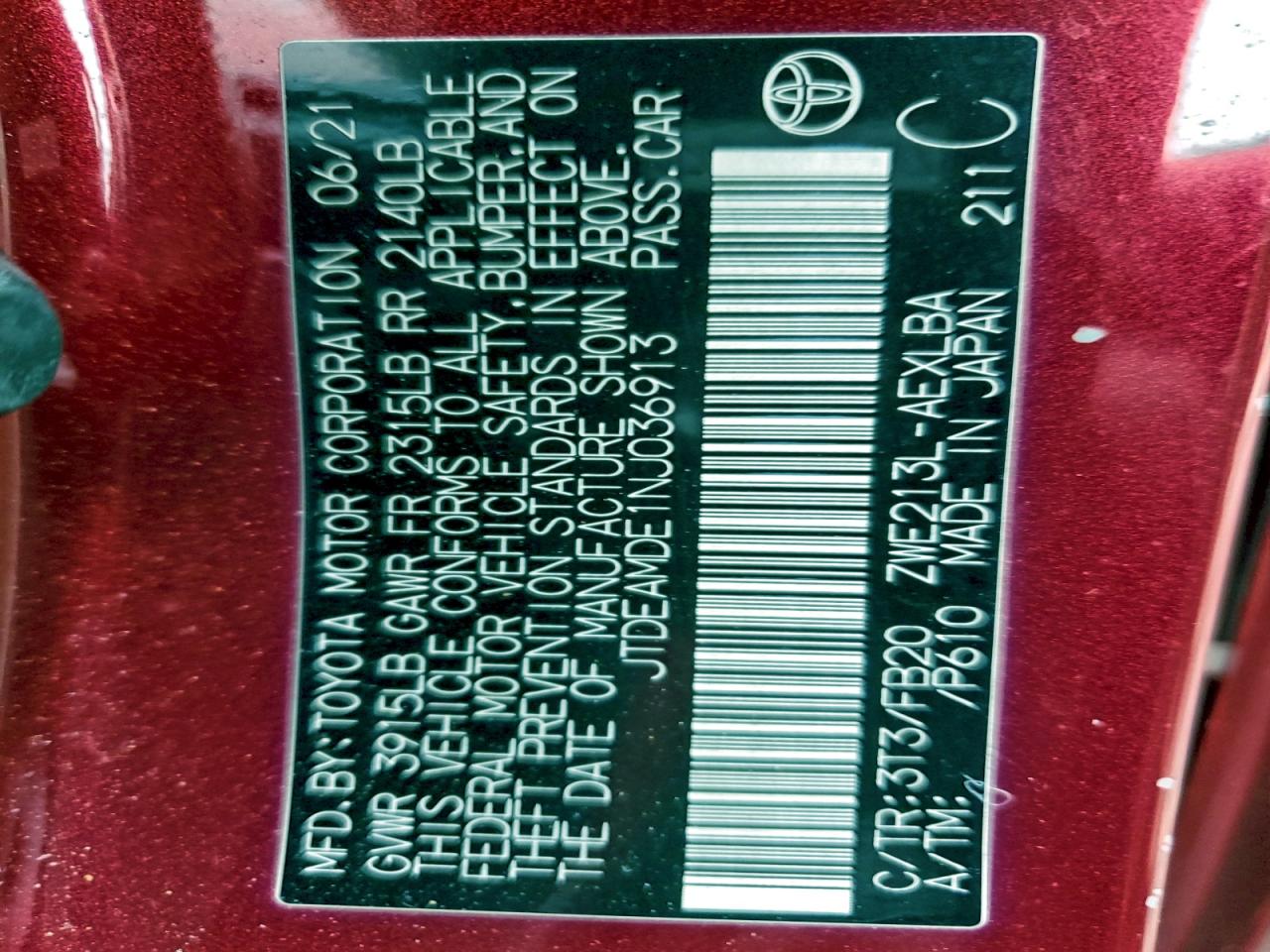 Toyota Corolla Le Image 12