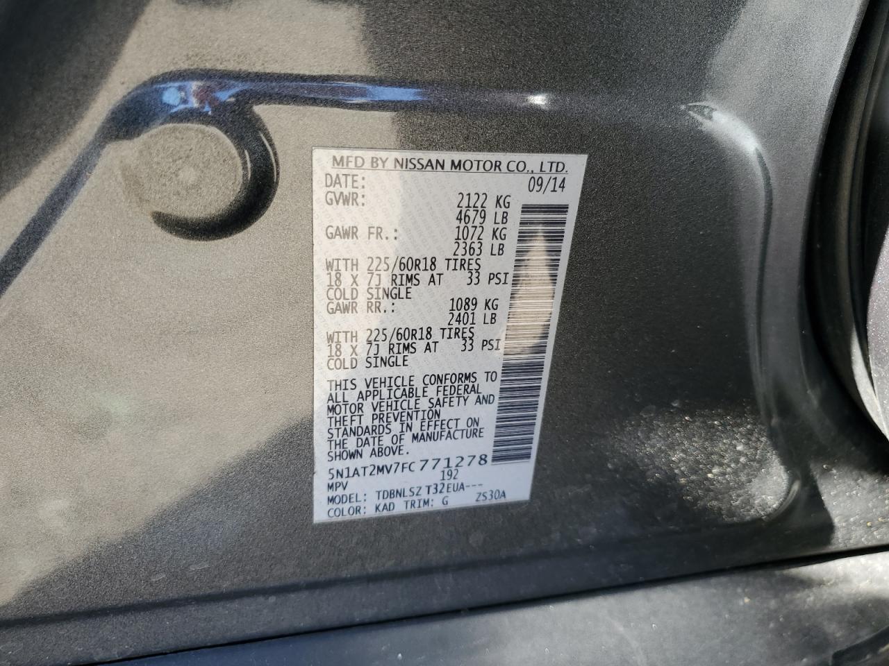 Nissan Rogue S Image 6