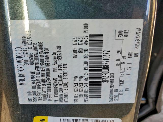 Ford Fusion Se Hybrid Image 6