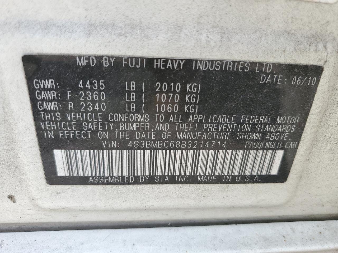 Subaru Legacy 2.5i Premium Image 7