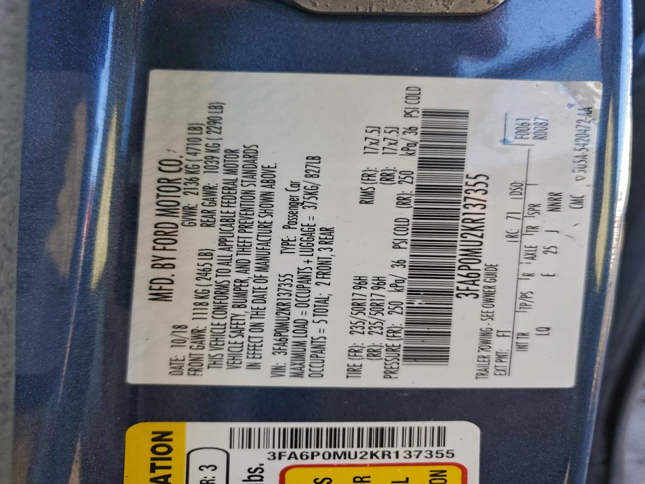 Ford Fusion Sel Image 6