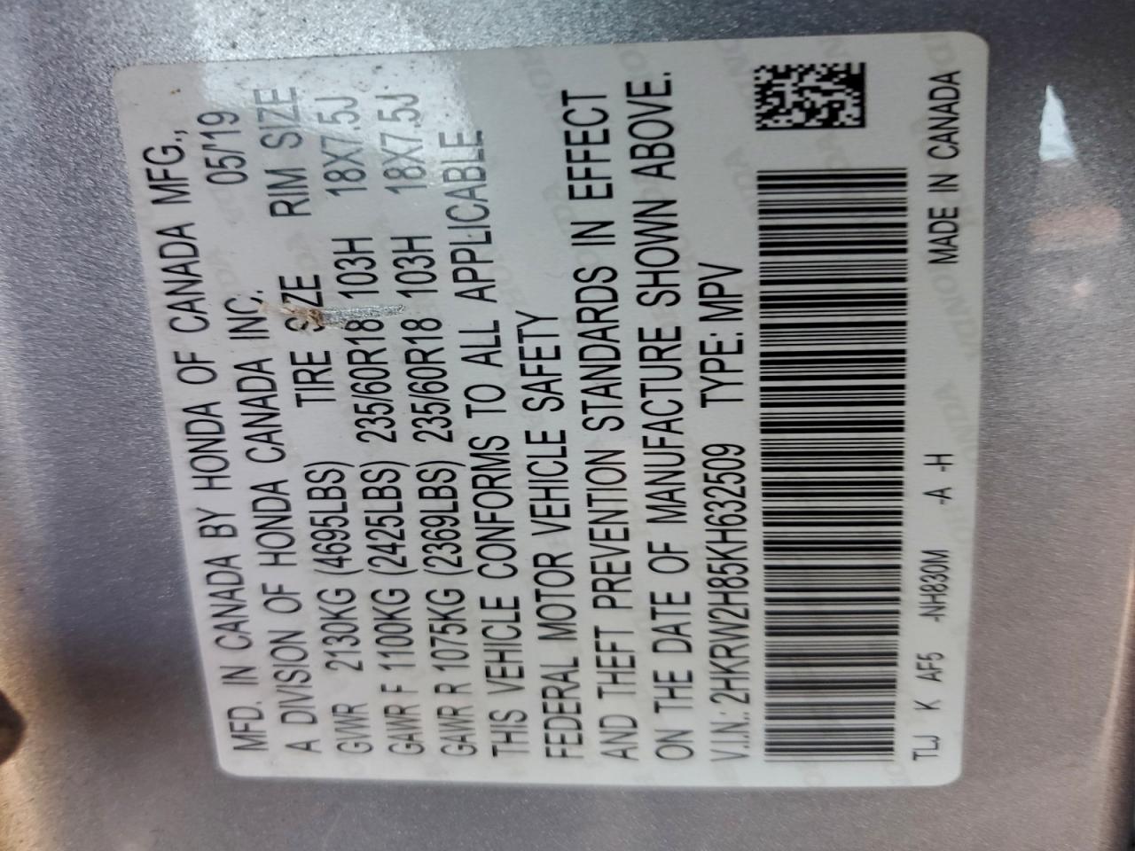 Honda Crv Exl Image 13